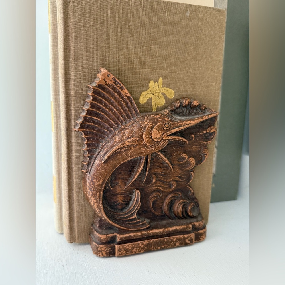 Vintage fish bookend